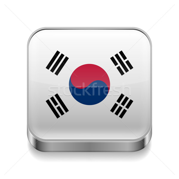 Metal  icon of South Korea Stock photo © dvarg