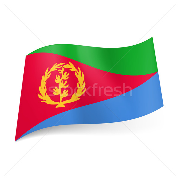 State flag of Eritrea Stock photo © dvarg