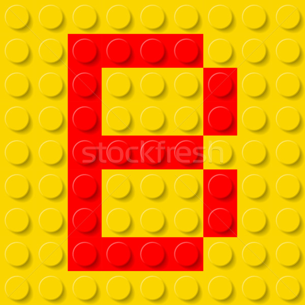 Stock photo: Letter B in construction kit.
