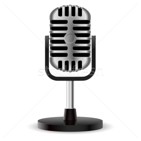 Realistic retro microphone Stock photo © dvarg