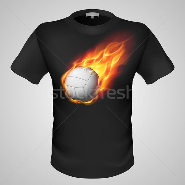 Male t-shirt with print.  Stock photo © dvarg