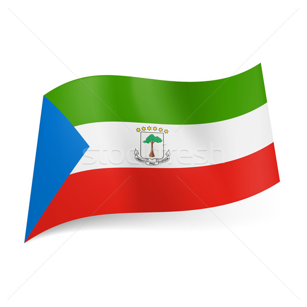 State flag of Equatorial Guinea Stock photo © dvarg