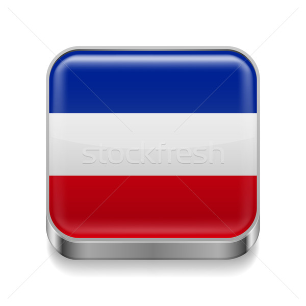 Stock photo: Metal  icon of Yugoslavia