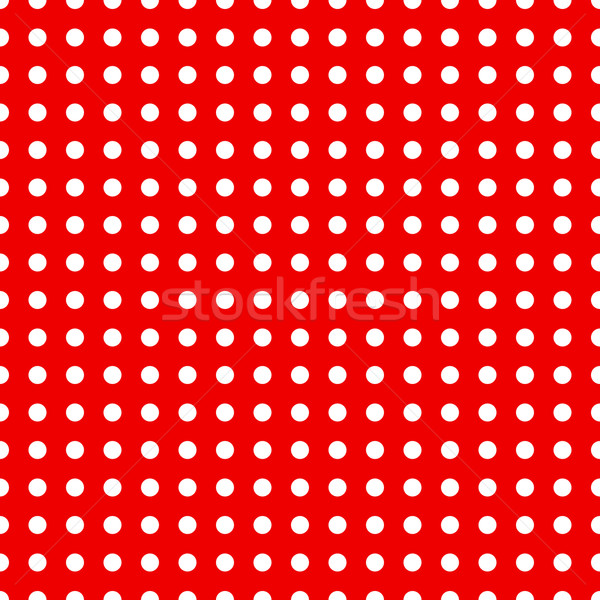 Bezszwowy kropkowany wzór czerwony biały kolory Zdjęcia stock © dvarg