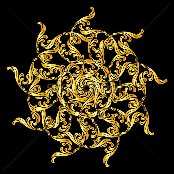 Floral patrón estilo dorado Foto stock © dvarg
