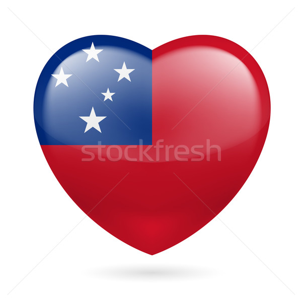 Heart icon of Samoa Stock photo © dvarg