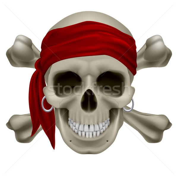 Pirate Skull Stock photo © dvarg