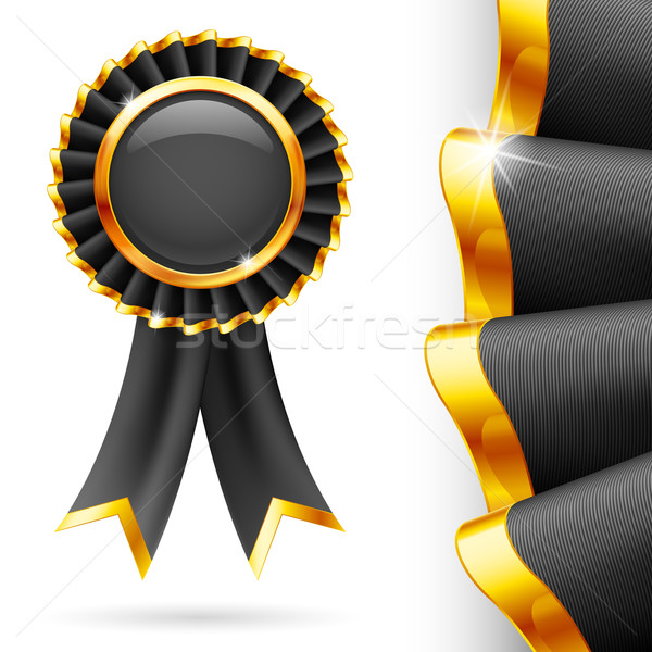 Black award ribbon Stock photo © dvarg