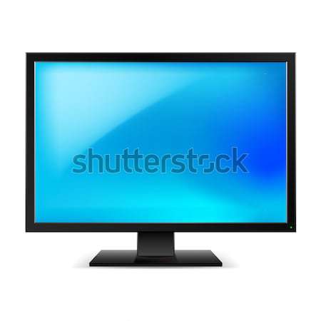 LCD telewizja monitor ilustracja biały Internetu Zdjęcia stock © dvarg