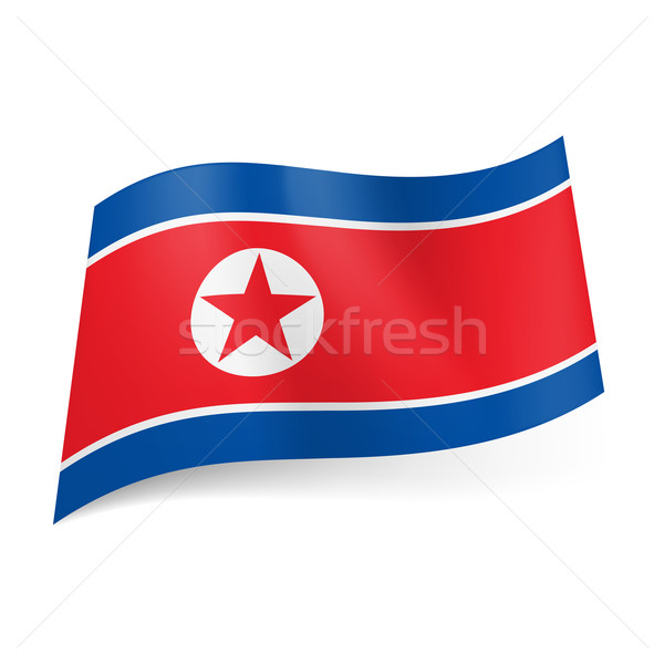 State flag of North Korea. Stock photo © dvarg