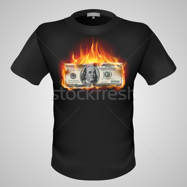 Male t-shirt with print.  Stock photo © dvarg