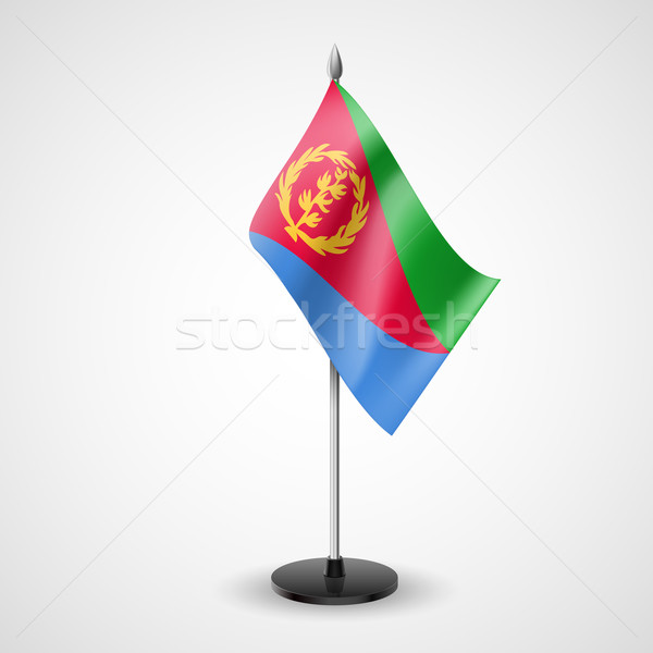 Mesa bandera Eritrea mundo conferencia escritorio Foto stock © dvarg
