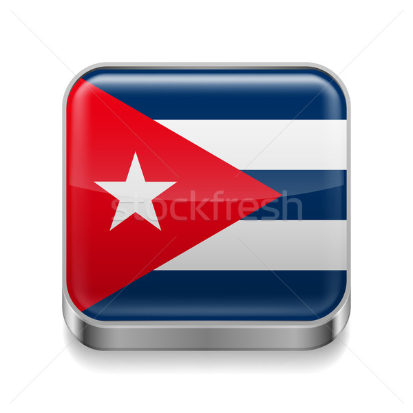 Metal  icon of Cuba Stock photo © dvarg