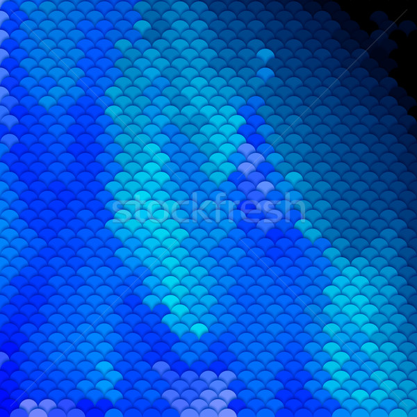 Scales pattern in blue shades Stock photo © dvarg