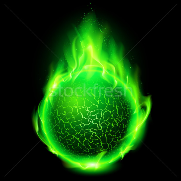 Fiery lava ball. Stock photo © dvarg