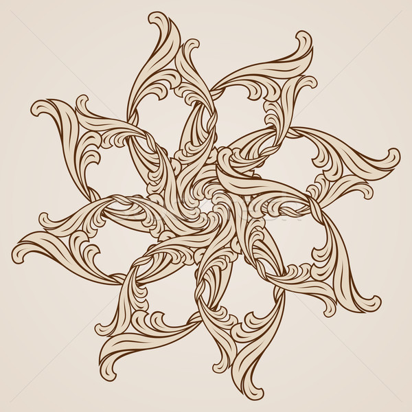Floreale pattern luce buio rosolare Foto d'archivio © dvarg