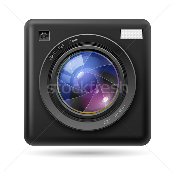 Camera icon Lens Stock photo © dvarg