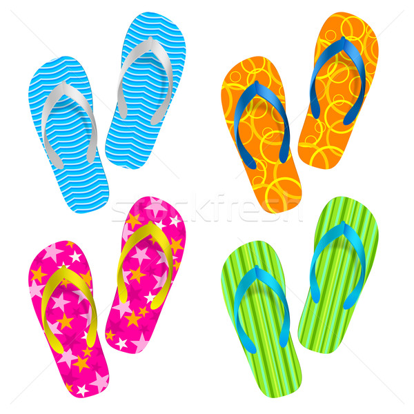 Flip flop set Stock photo © dvarg