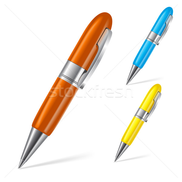 Set of pens Stock photo © dvarg