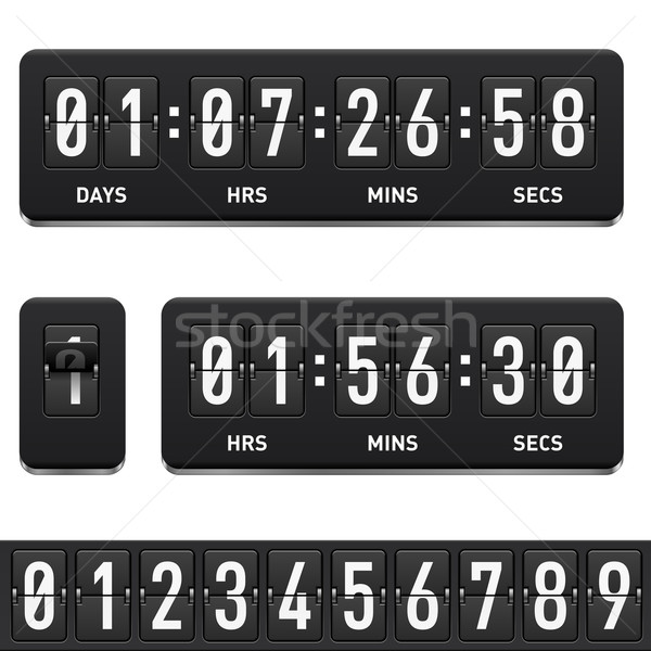 Countdown timer illustratie witte ontwerp business Stockfoto © dvarg