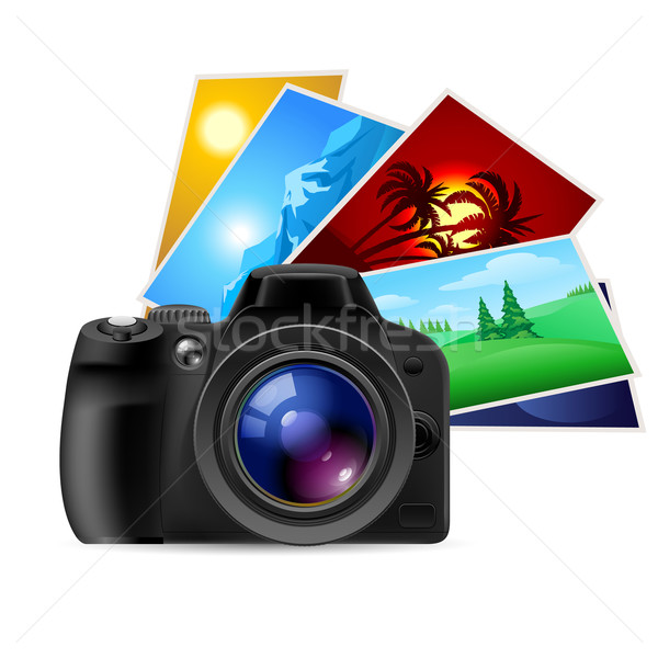 Camera and photos Stock photo © dvarg