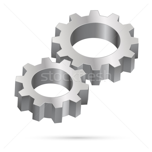 Chrome gearwheel  Stock photo © dvarg