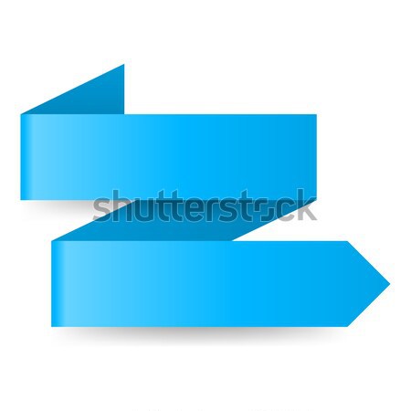 Blue paper arrow Stock photo © dvarg