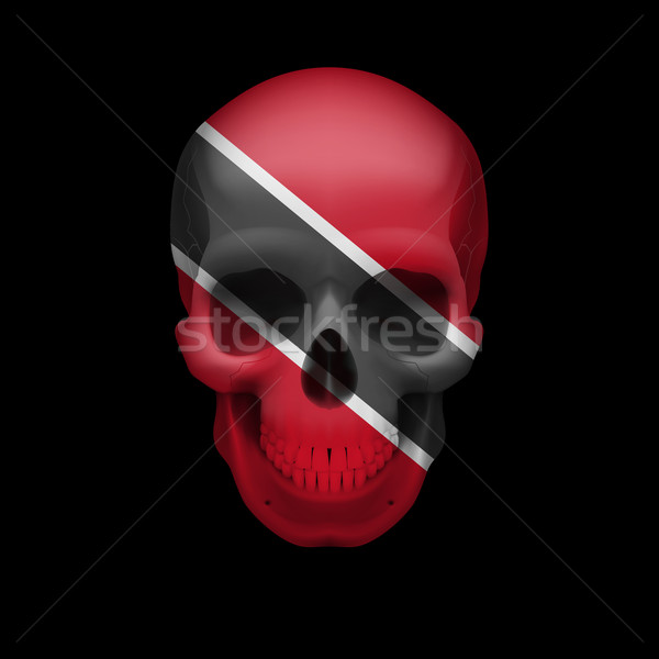 Trinidad and Tobago flag skull Stock photo © dvarg