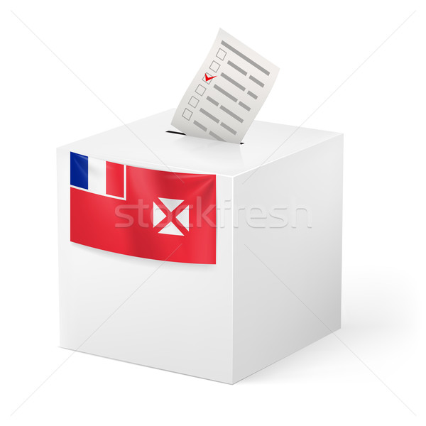 Stemmen vak papier verkiezing geïsoleerd Stockfoto © dvarg