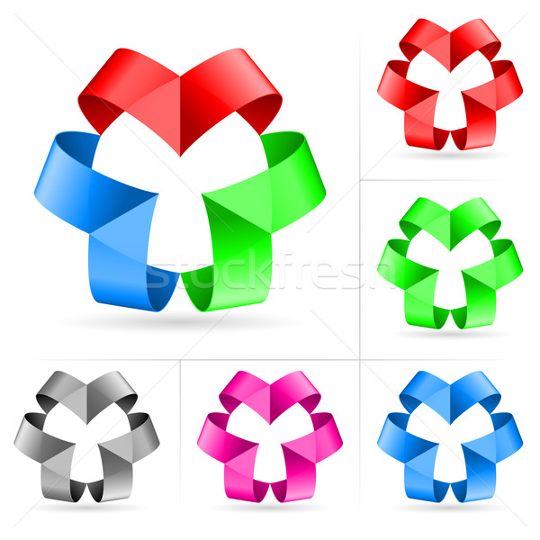 Set of ribbons Stock photo © dvarg