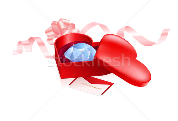 Jewel in beautiful package Stock photo © dvarg