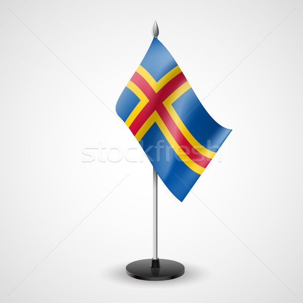 Table flag of Aland Islands Stock photo © dvarg
