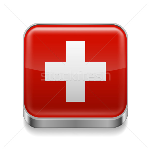 Metal  icon of Switzerland Stock photo © dvarg