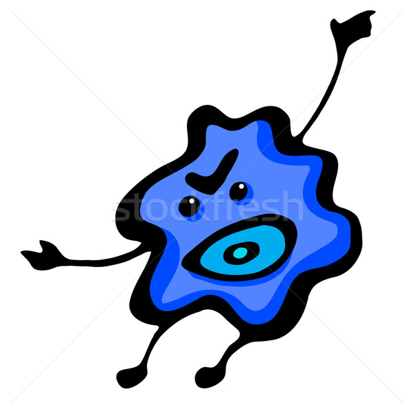 Cartoon evil blot Stock photo © dvarg