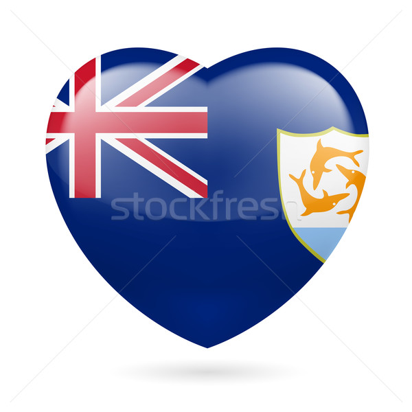 Heart icon of Anguilla Stock photo © dvarg