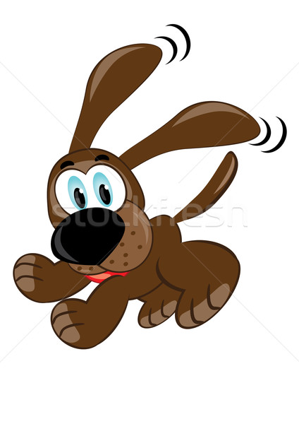 Cute brown playful puppy Stock photo © dvarg