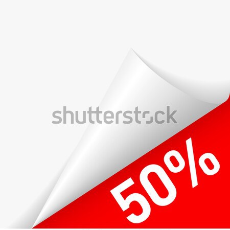 Paper corner discount Stock photo © dvarg