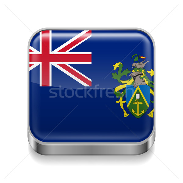 Stock photo: Metal  icon of Pitcairn Islands