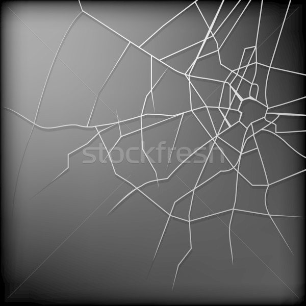 Cacos de vidro abstrato ilustração projeto preto vidro Foto stock © dvarg