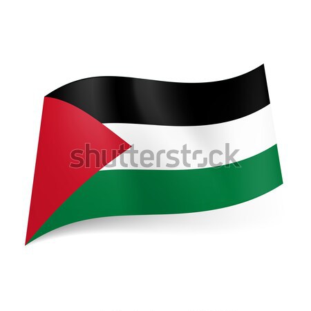 State flag of Palestine. Stock photo © dvarg