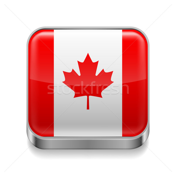 Metal  icon of Canada Stock photo © dvarg