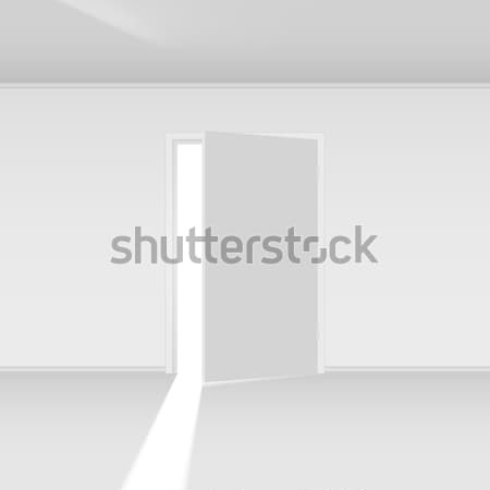 Salida puerta luz ilustración vacío pared Foto stock © dvarg