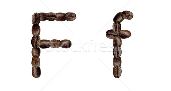 Coffee Alphabet.  Stock photo © dvarg