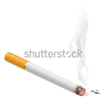 [[stock_photo]]: Fumer · cigarette · illustration · blanche · design · fumée