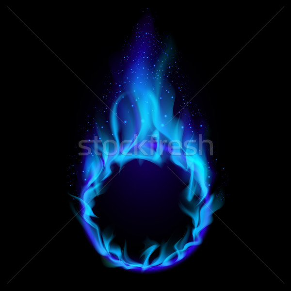 Blue ring of Fire Stock photo © dvarg