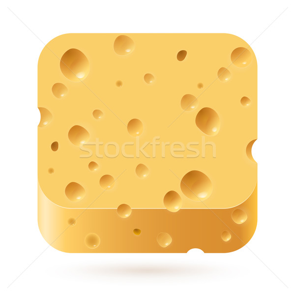 Cheese icon Stock photo © dvarg