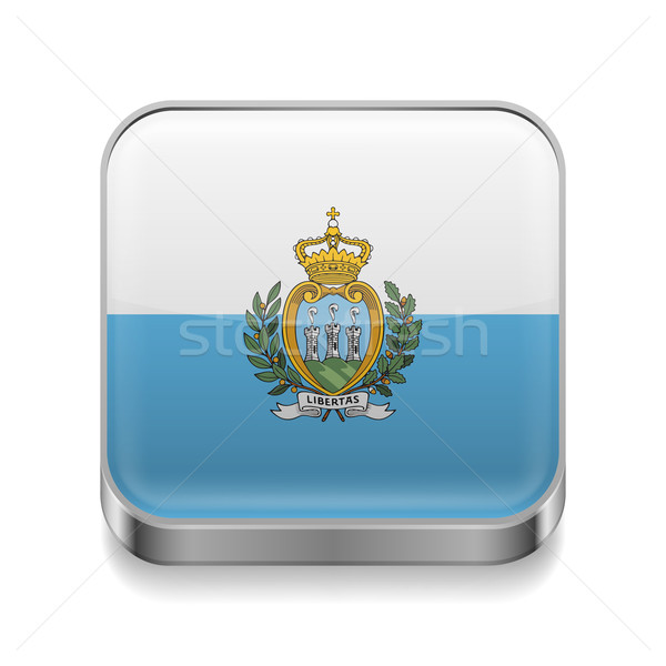 Metal  icon of San Marino Stock photo © dvarg