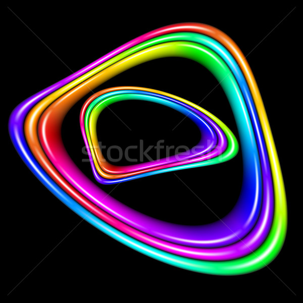 Multicolor spectral closed curve Stock photo © dvarg
