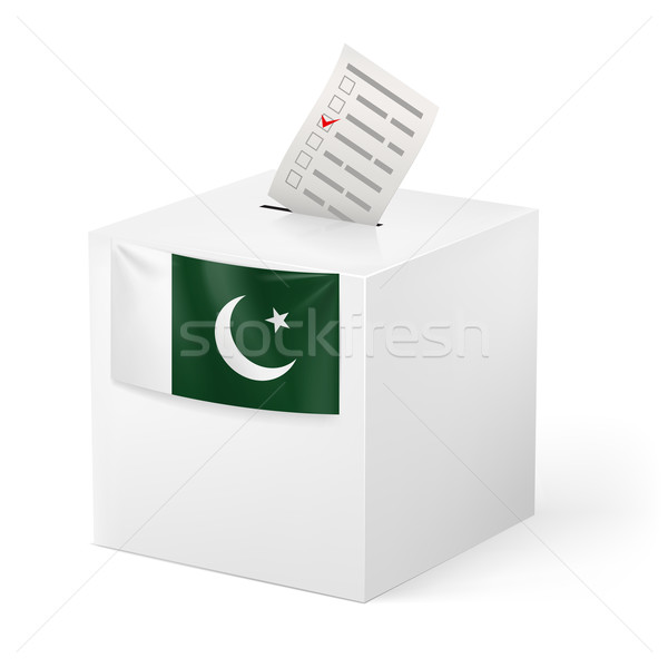 Scrutin boîte papier Pakistan élection [[stock_photo]] © dvarg