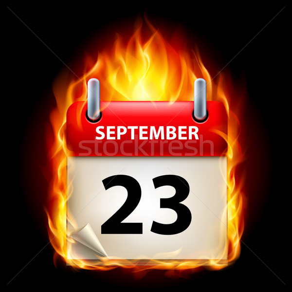 Stock photo: Burning calendar